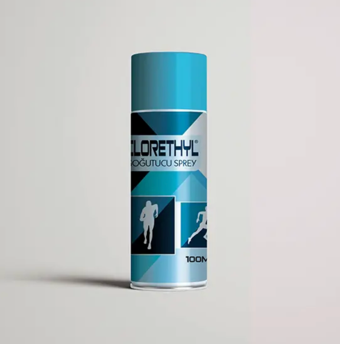 Clorethyl Soğutucu Sprey 150 ml – Anında Soğutucu Buz Sprey