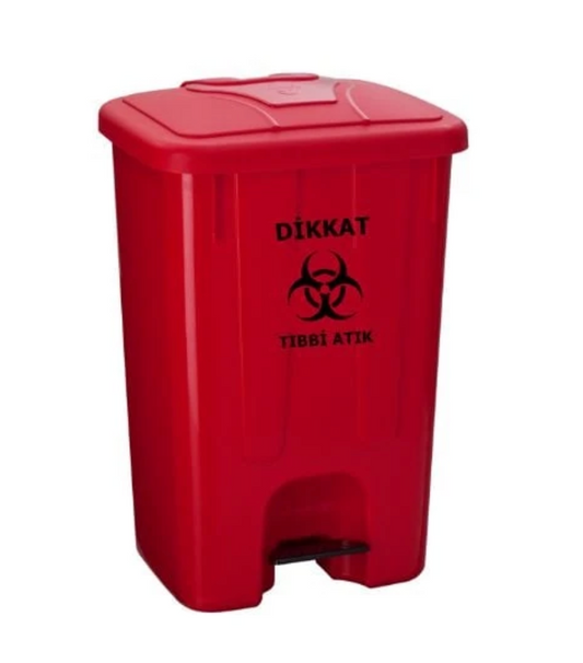 Çöp-San Tıbbi Atık Çöp Kovası Pedallı 40 Litre