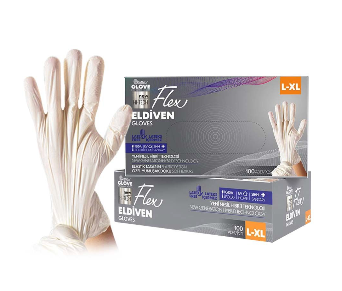 Reflex Flex Hibrit Eldiven 100'lü