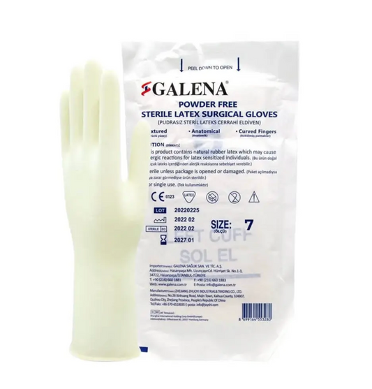 Galena Steril Lateks Pudrasız Muayene Eldiveni Çift