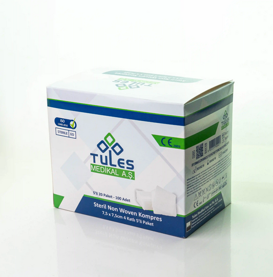 Tules Steril Nonwoven Gaz Kompres Spanç 100'lü