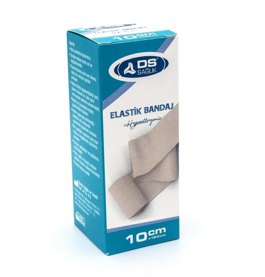 DS Elastik Bandaj Metal Kopçalı 10cm x 120cm