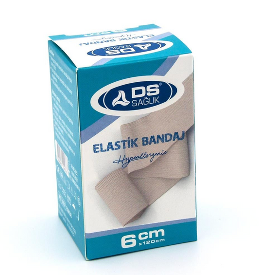 DS Elastik Bandaj Metal Kopçalı 6cm x 120cm
