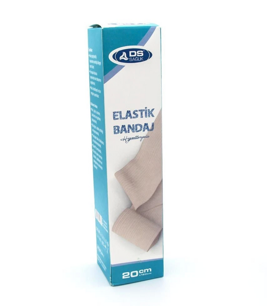 DS Elastik Bandaj Metal Kopçalı 20cm x 120cm