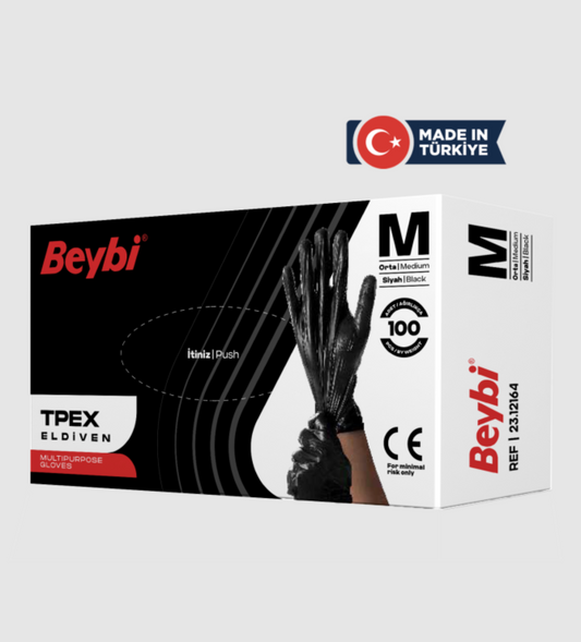 Beybi TPEX Eldiven Siyah 100'lük Kutu